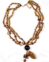 Gold Shell Necklace, Hawaiian Jewelry